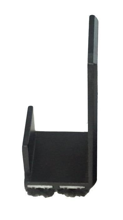 3" Sash Cam with Weatherstripping - Black