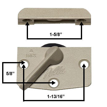 WRS Sweep Lock & Keeper Set - Champagne Finish