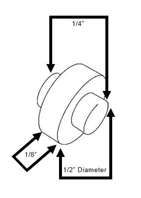 WRS 1/2" Nylon Roller - White