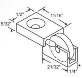 Sliding Window Roller Assembly