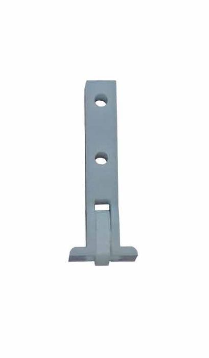 WRS White Nylon Sliding Window Roller with Flat Wheel - 7/16"