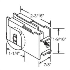 WRS Peachtree Patio Door Roller - 1-1/4" Wheel