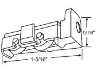 WRS 1-5/16" Left Hand Roller Housing - White