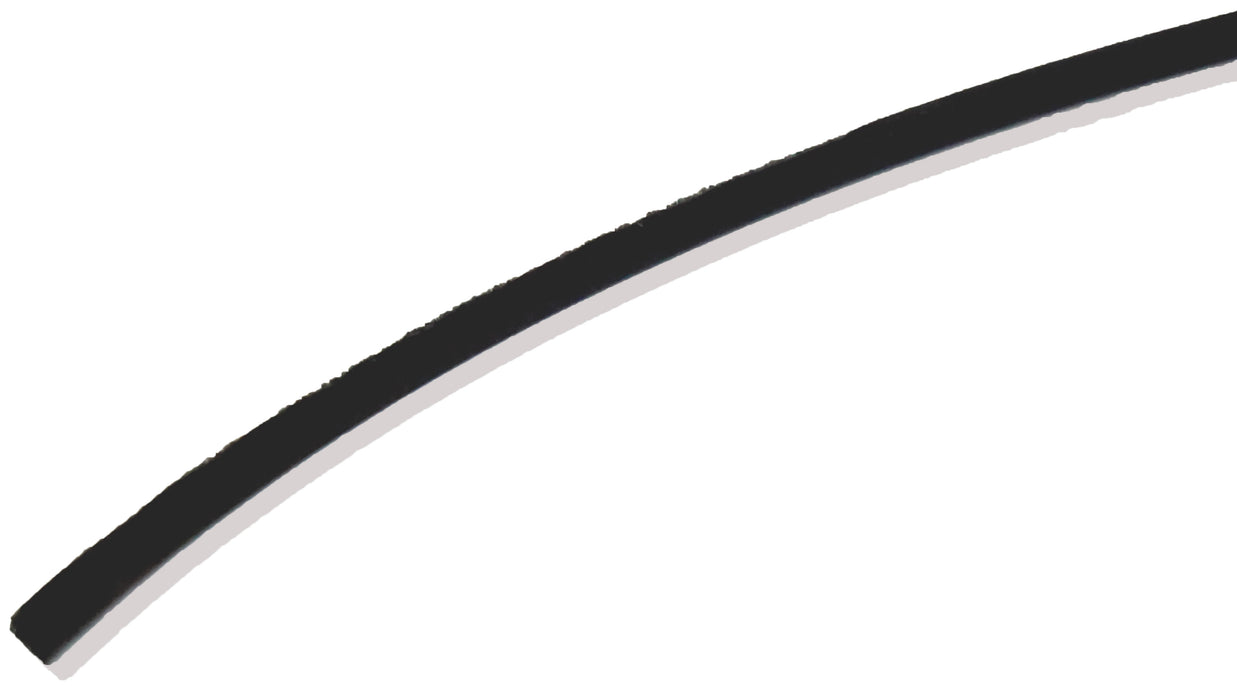 .115 BW x .340 PH Square-Backed Weather Stripping - Black