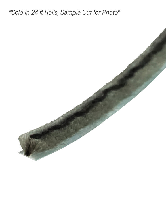 WRS 0.270" Fin Pile Weather Stripping - 24 Ft Roll