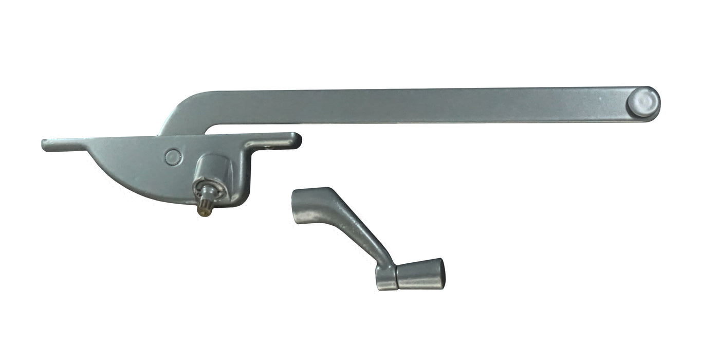 WRS 9" Left or Right Hand Face Mounted Casement Operator and Handle Set - Aluminum