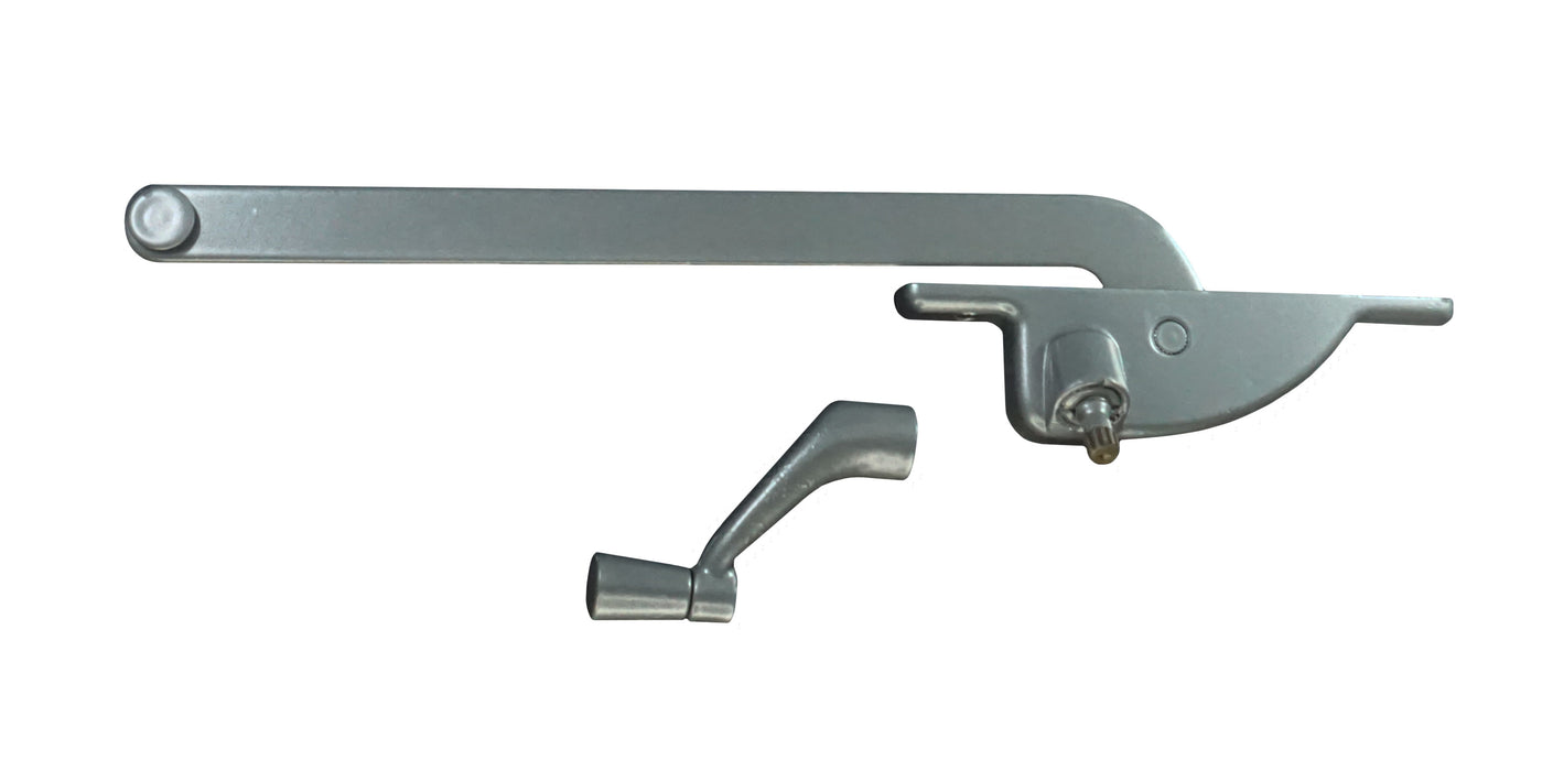 WRS 9" Left or Right Hand Face Mounted Casement Operator and Handle Set - Aluminum
