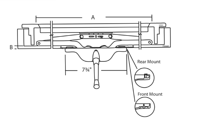 022-27 Truth Hardware Scissor Arm Awning Operator Diagram