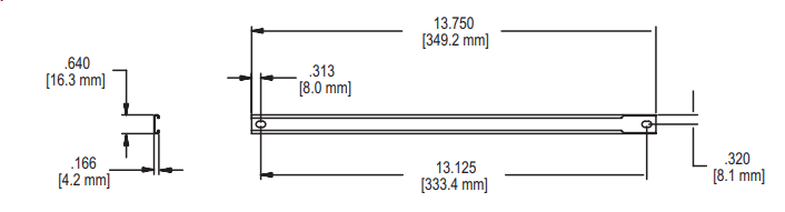 13-3/4" Operator Track