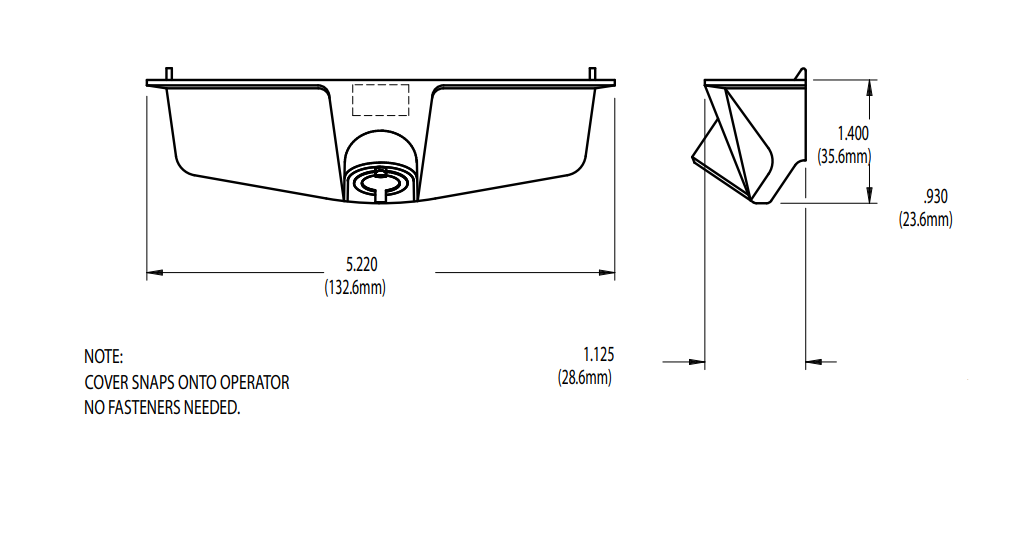 022-96 Truth Hardware EntryGard Operator Cover