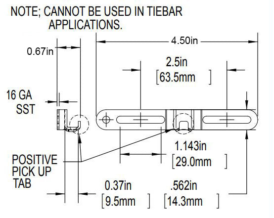 WRS Truth Casement Keeper - Stainless Steel