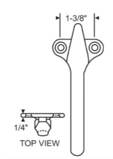 WRS 1-3/8" Cam Handle - Red Bronze