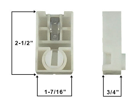 WRS SWS Pivot Lock Shoe Assembly - White Square