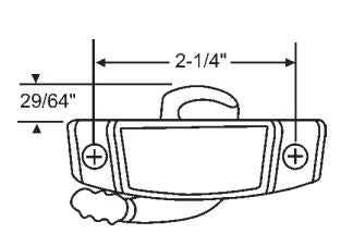 WRS 2-1/4" Sweep Lock - Black