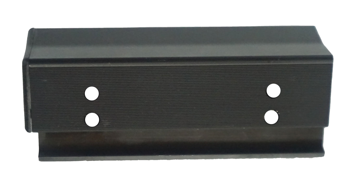 WRS 4" Surface Mounted Sliding Window Lock - Black (Anodized)