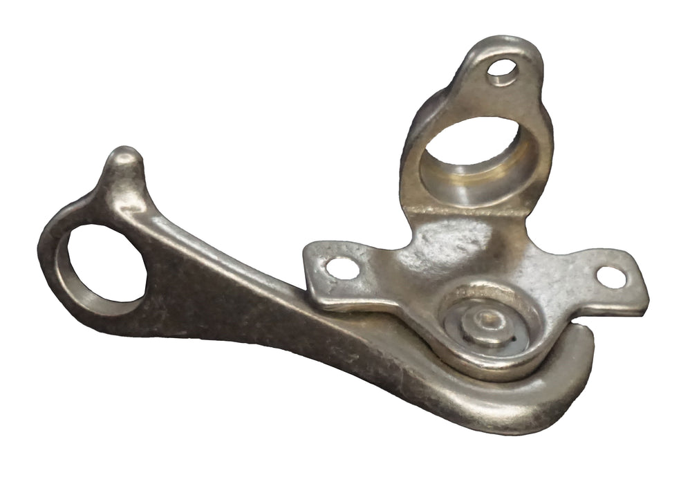 WRS 1-13/16" Sweep Lock with Pole Ring - White Bronze