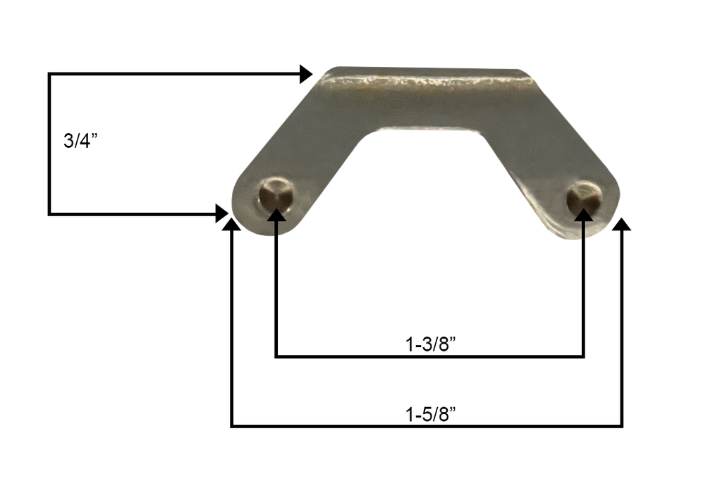 WRS 1-5/8" Keeper/Strike - White Bronze