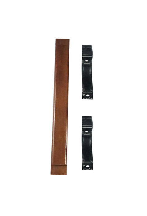 WRS Patio Door Handle with Brackets - Wood