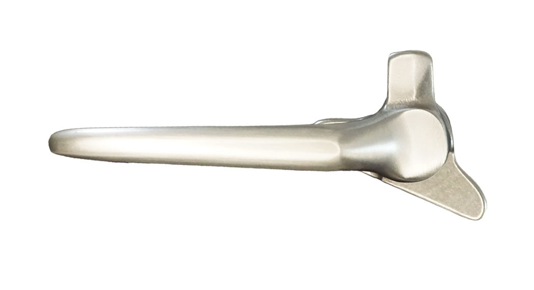3-1/4" Left Hand Angle Base Cam Handle - White Bronze