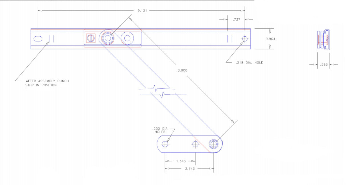 WRS Limit Device/Restrictor - 8" Arm
