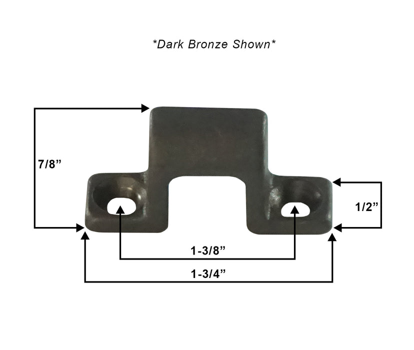 WRS 1-3/8" Keeper - White or Dark Bronze