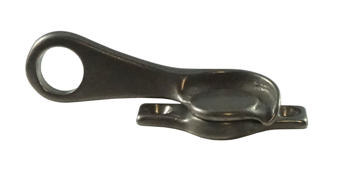 WRS Left Hand Pole Operated Sweep Lock  -  White Bronze