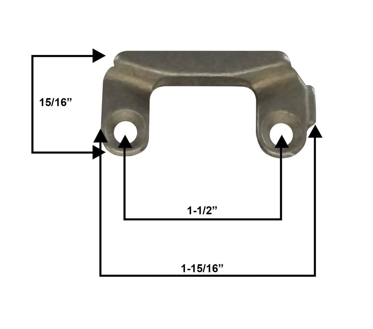 WRS 11/2" Keeper White Bronze Window Hardware Direct