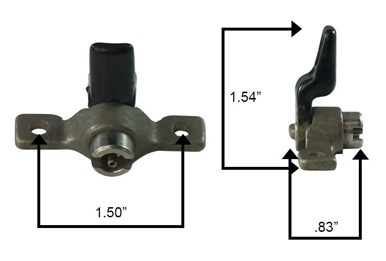 WRS Concealed Lock with Lug  -  White Bronze