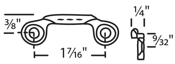 WRS 1-7/16" Keeper - White Bronze