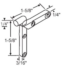 WRS 1-5/8" Upper Corner Key Set - Die-Cast