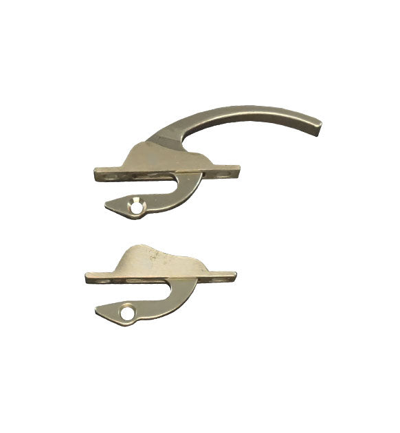 WRS 7/16" 2 Point Casement Locking Handle - White Bronze