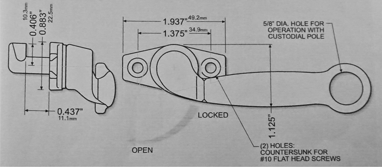 WRS Right Hand Project-In Cam Handle - Dark Bronze