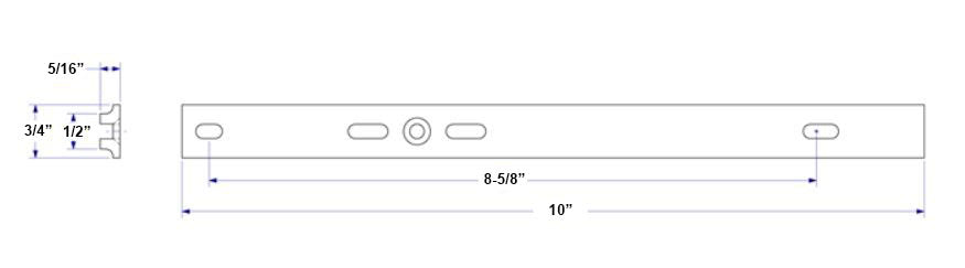 WRS Projection Track Shim - 10"