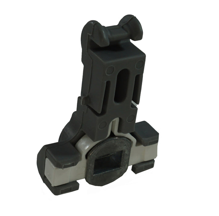 WRS 1-1/4" Series 747 Inverted Drop-in T-Lock Shoe - White Puck, Open Cam