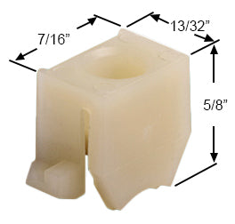 WRS 5/8" Pivot Lock Shoe Tamper Lock - White Nylon