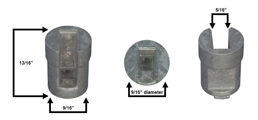 WRS 9/16" Zinc Cam - Open Cam