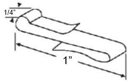 WRS Short 1" Jambliner "S" Clip  -  Steel