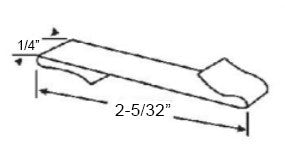 WRS Long 2-5/32" Jambliner "S" Clip  -  Steel