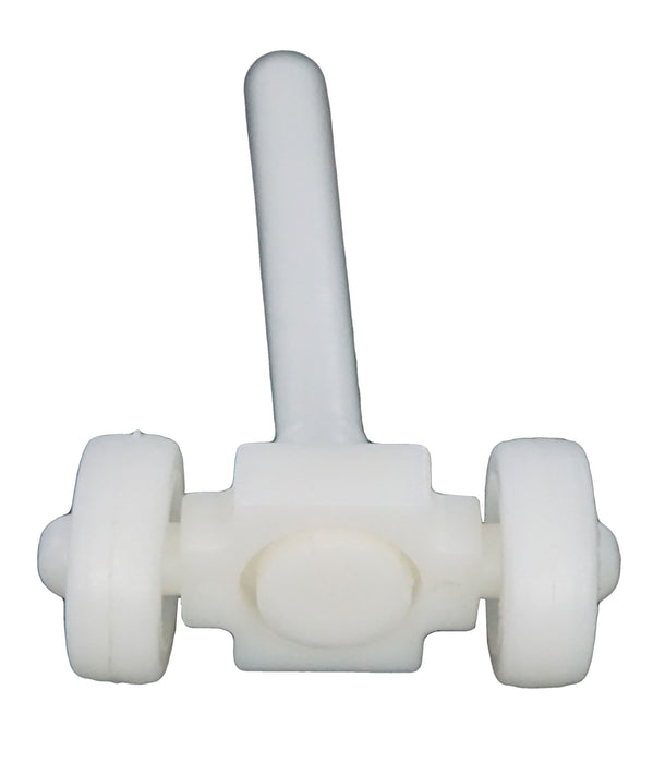 WRS 1-3/4" Closet Door Roller - White Nylon