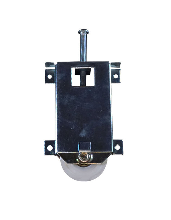 WRS 5-3/16" Bottom Closet Door Roller - Aluminum Housing, Nylon Roller Wheel