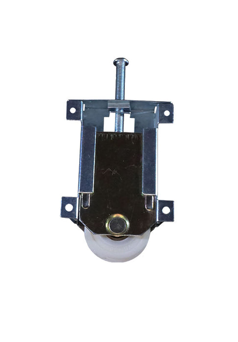 WRS 5-3/16" Bottom Closet Door Roller - Aluminum Housing, Nylon Roller Wheel