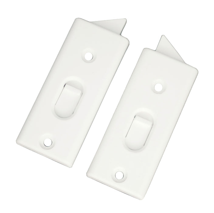 3-3/16" Tilt Latch Set - White