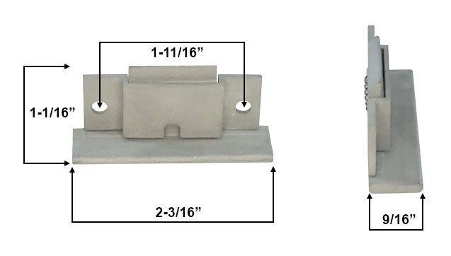 WRS 2-3/16" Sliding Window Lock - Die-Cast