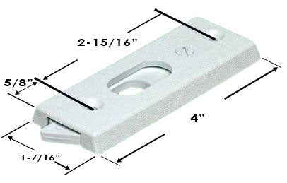 WRS Universal Top Tilt Latch - White