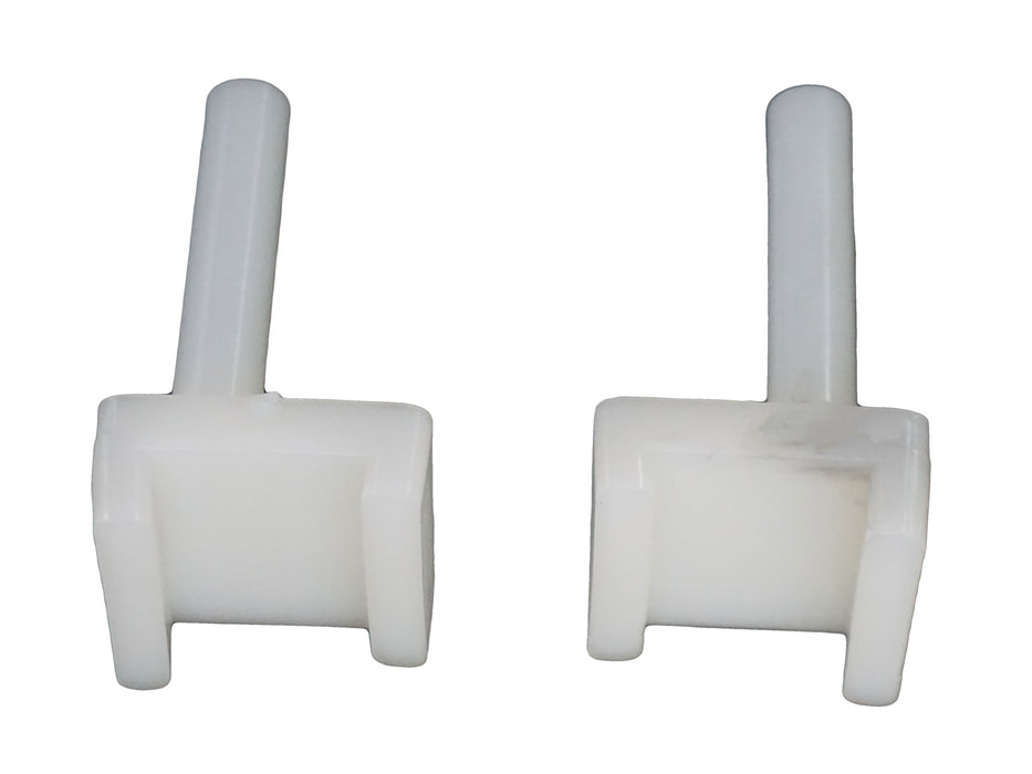 WRS 2" Left Hand & Right Hand Pressure Shoe Set with Pins  -  White Nylon