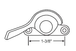 WRS 1-3/8" Sweep Lock  -  Nickel Bronze
