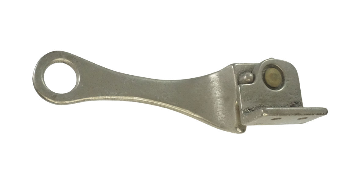 WRS 5/8" Angle Base Handle with Pole Hole - White Bronze