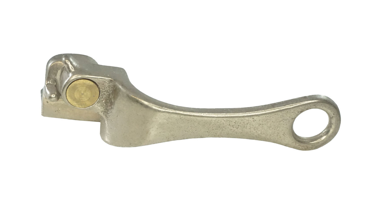 WRS 5/8" Angle Base Handle with Pole Hole - White Bronze