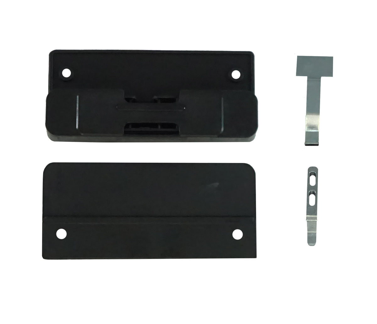 WRS 31/4" Sliding Screen Door Handle Assembly Black Window