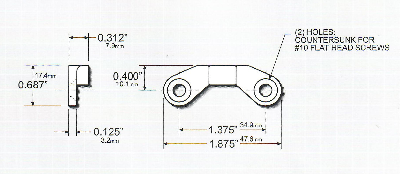079-104 WRS White Bronze Project Out Window Keeper 079-104 Diagram
